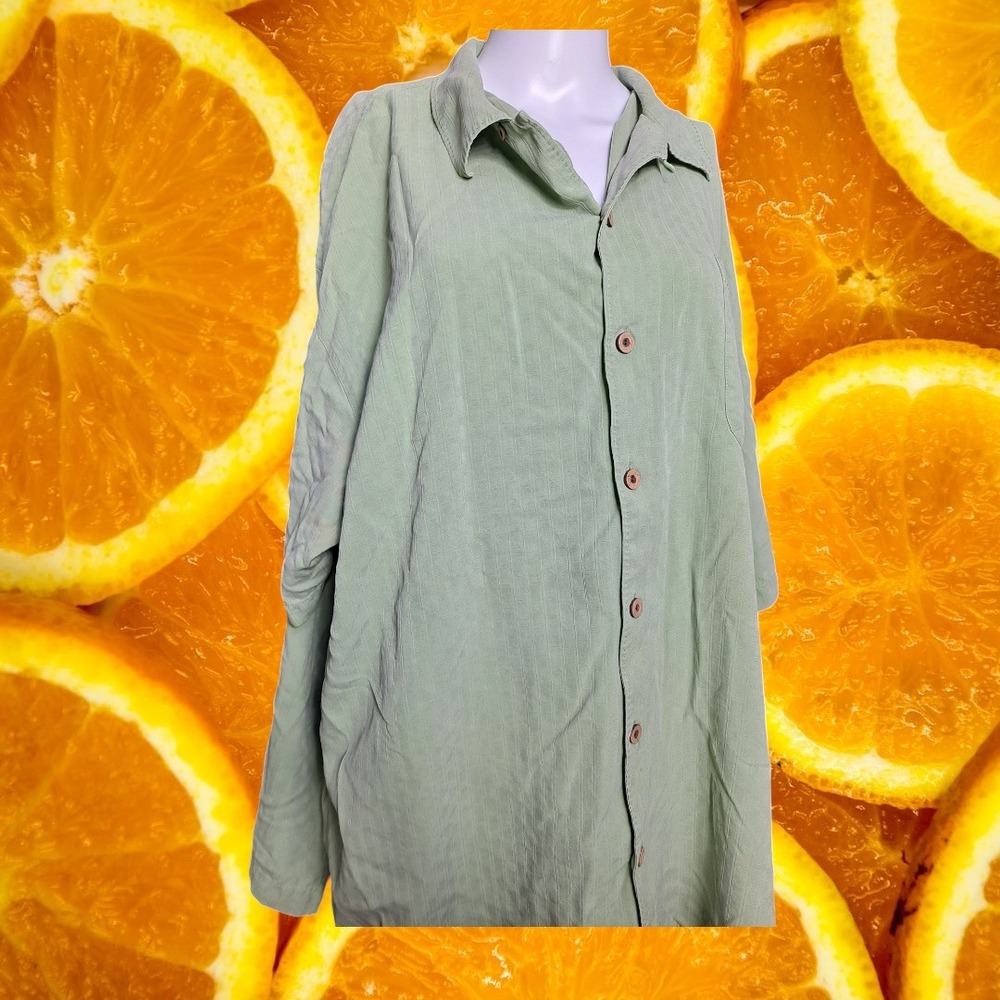 Tommy Bahama‎ Silk Button Up Shirt Embroidered Palm Trees XXL